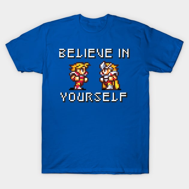 Believe In Yourself Warrior Knight Version T-Shirt by inotyler